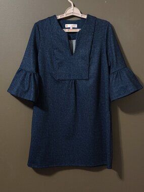 Jude Connally Kerry Denim Navy Dress XS New Without Tags